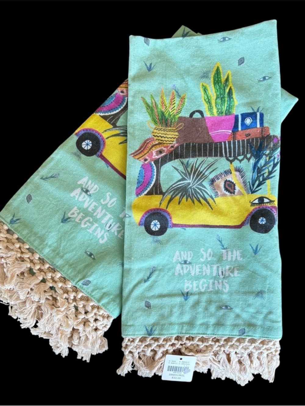 ☕️ HUTCH CASSIDY for ANTHROPOLOGIE Tea Towels Set oF 2